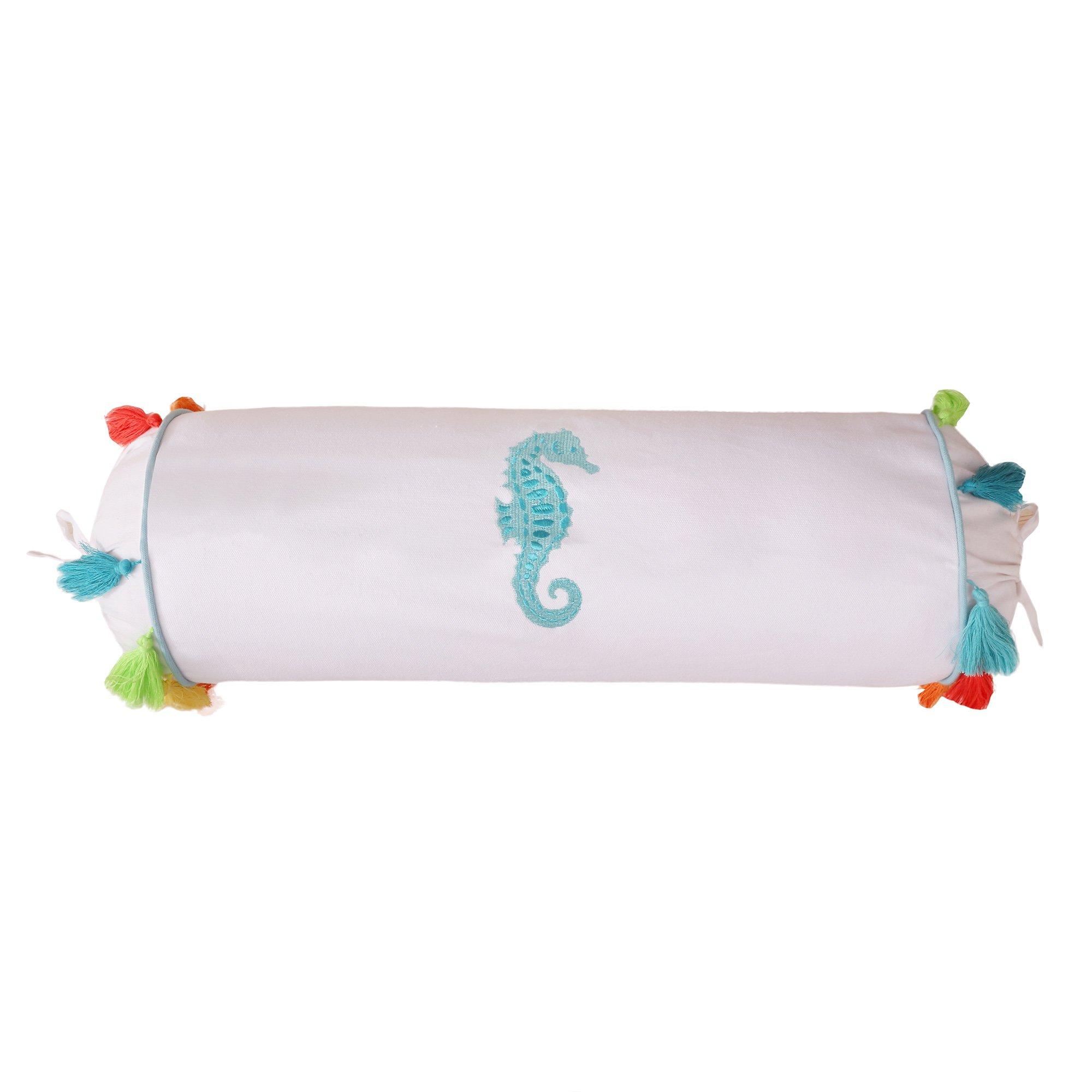 Levtex Home BeachWalk Seahorse Embroidered Decorative Pillow