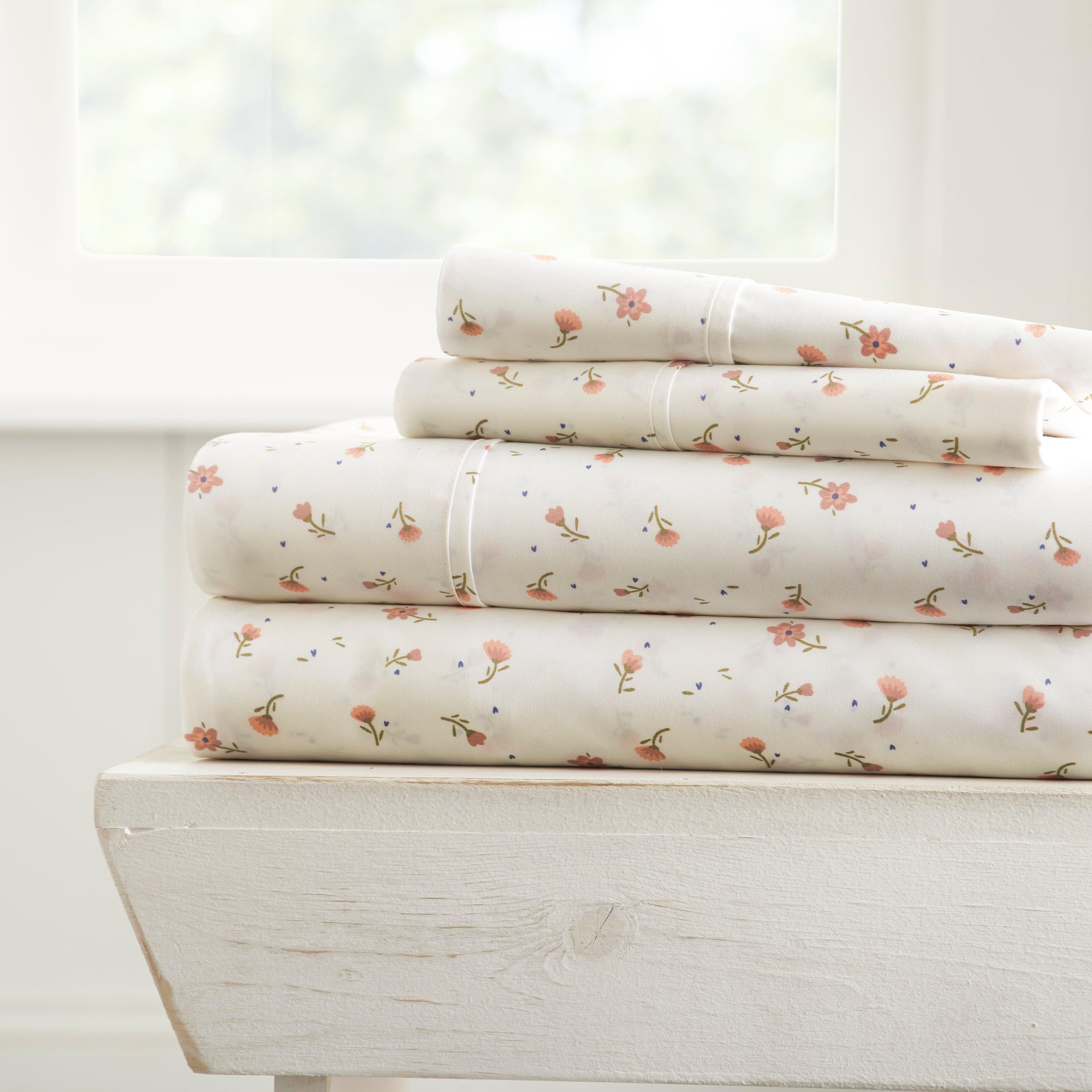 Photos - Pillowcase Home Collections Premium Ultra Soft Floral Sheet Set