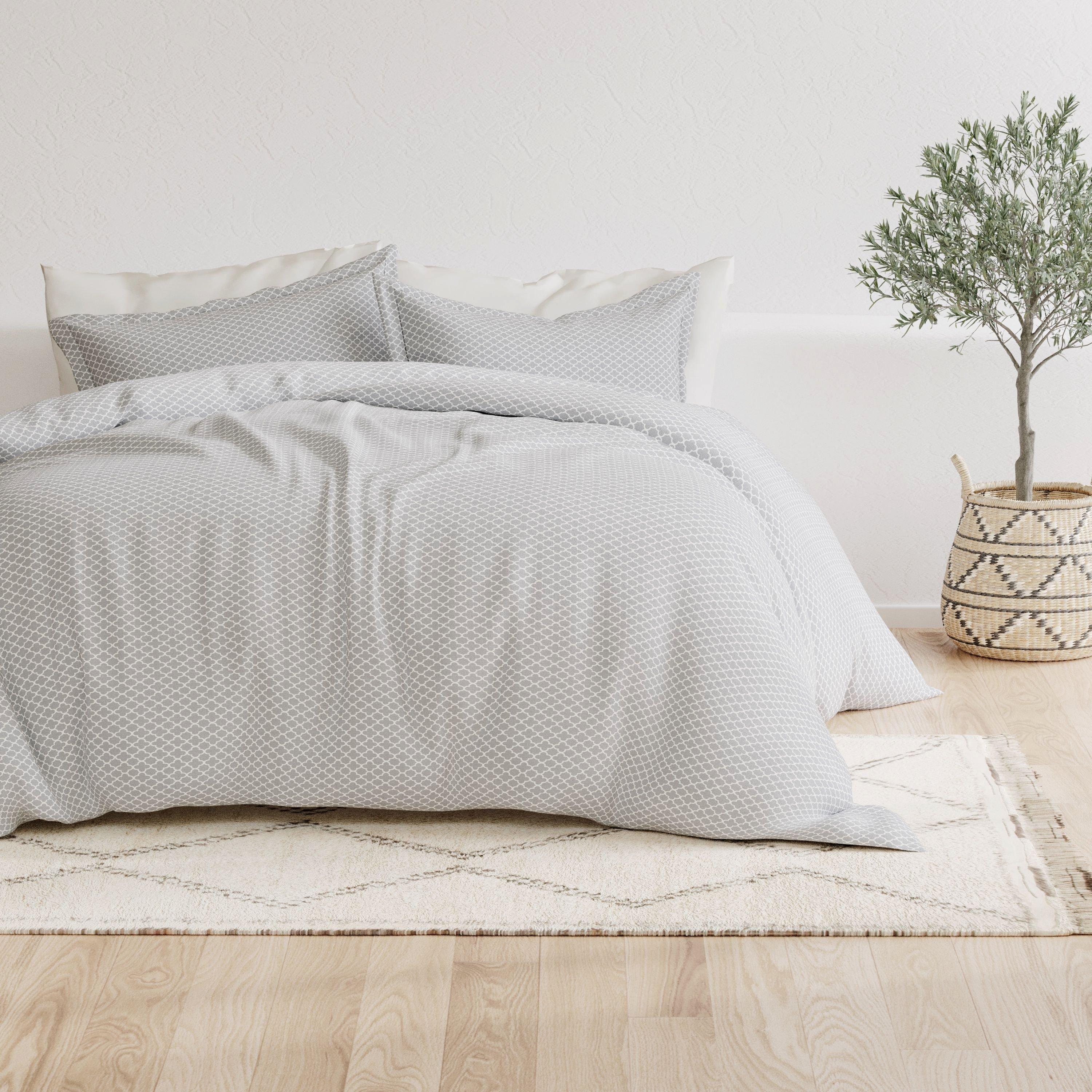 Photos - Bed Linen Home Collections Premium Soft Quadrafoil Duvet Cover Set