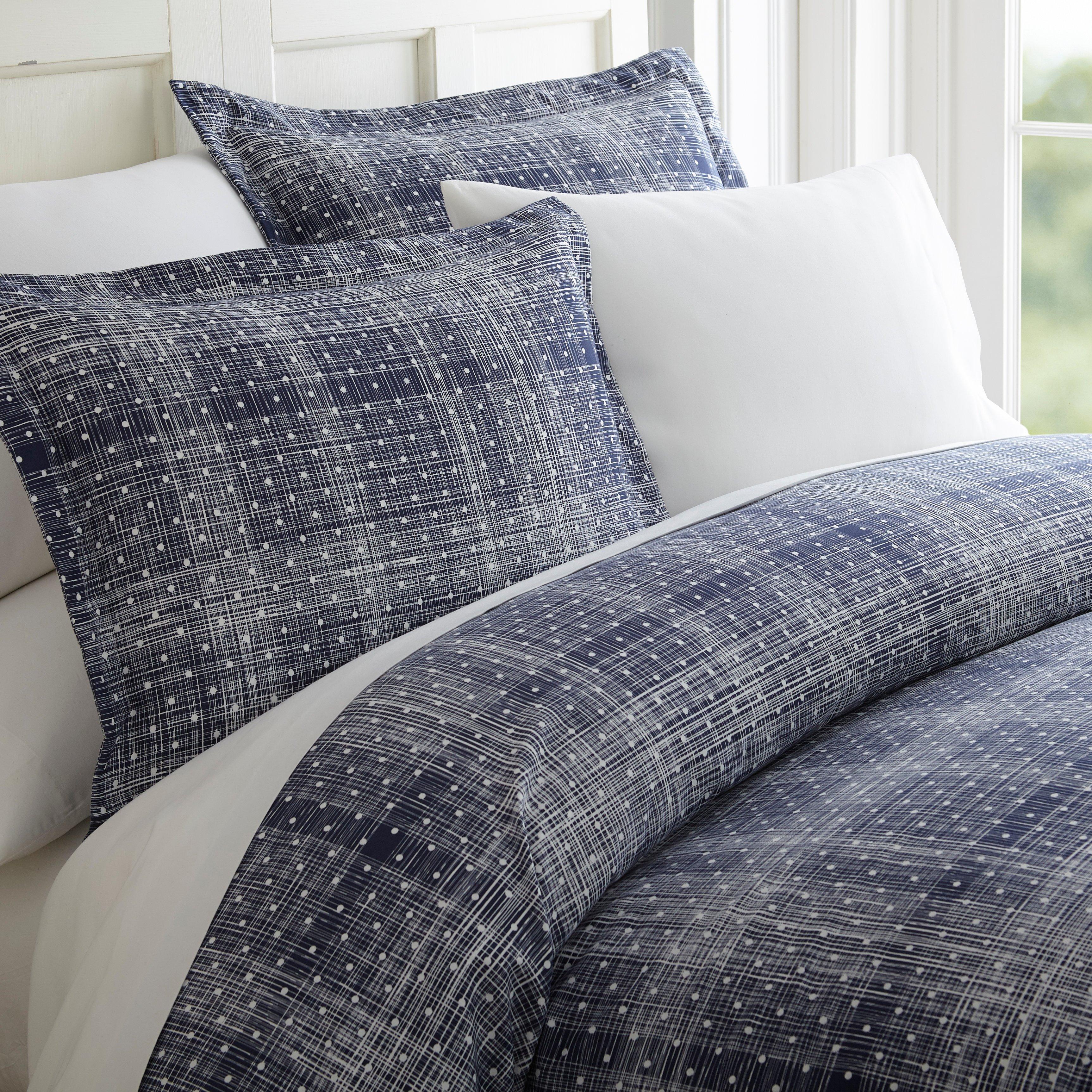 Photos - Bed Linen Home Collections Premium Soft Polka Dot Duvet Cover Set
