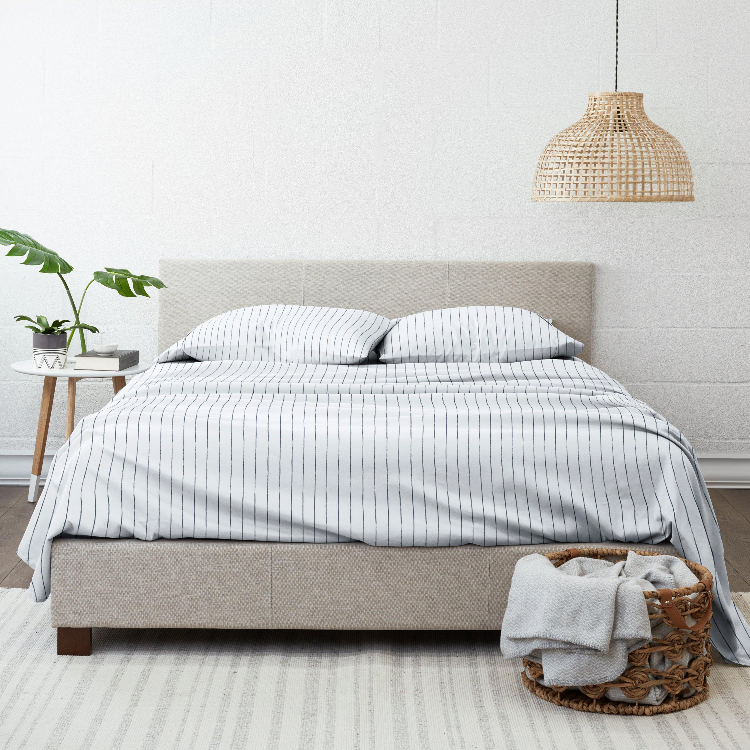 Photos - Pillowcase Home Collections Premium Ultra Soft Field Stripe Sheet Set