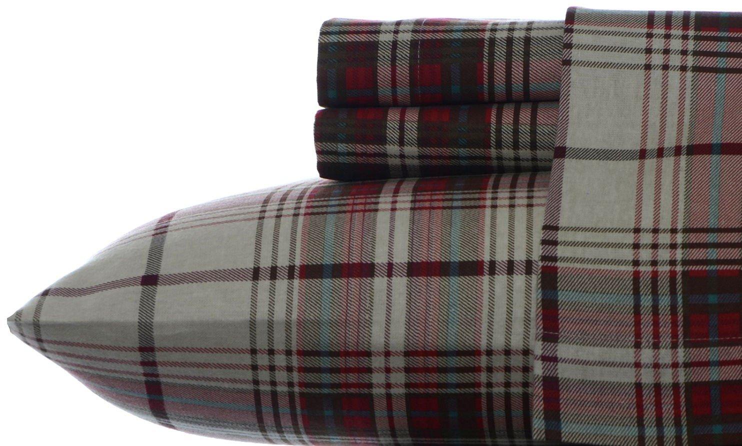 Eddie Bauer Montlake Plaid Flannel Full Sheet Set