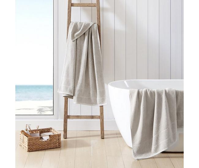 Tommy Bahama Island Retreat 6-Piece Grey Cotton Towel Set, Gray
