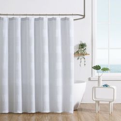 Tommy Bahama Moa Solid Cotton Shower Curtain