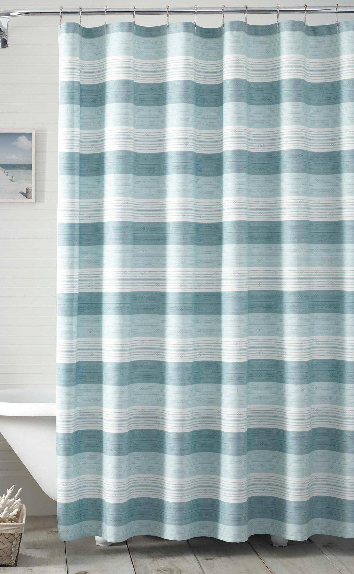 Tommy Bahama Hula Beach Medium Blue Shower Curtain