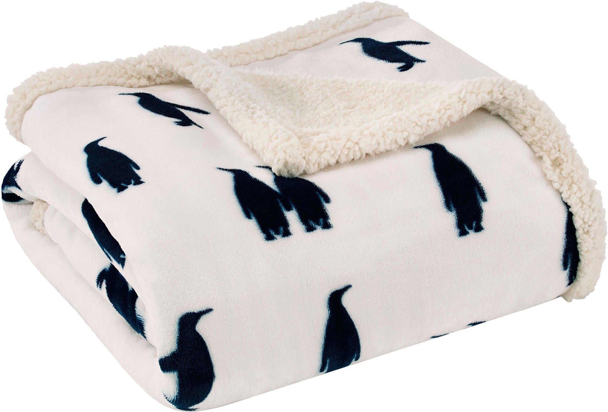 Eddie Bauer Emperor Penguin Throw Blanket