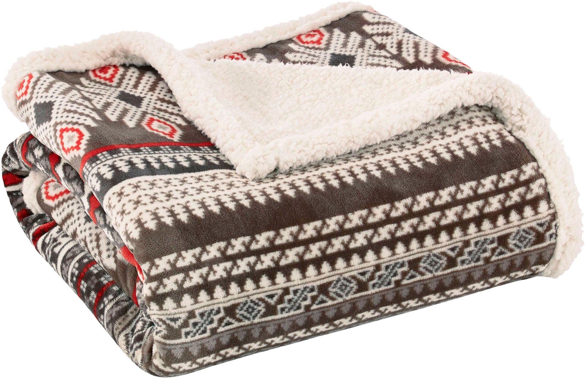 Eddie Bauer Sycamore Brown Throw Blanket
