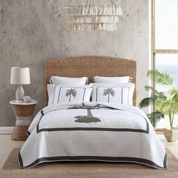 Tommy Bahama Palm Island 100% Cotton Reversible Quilt