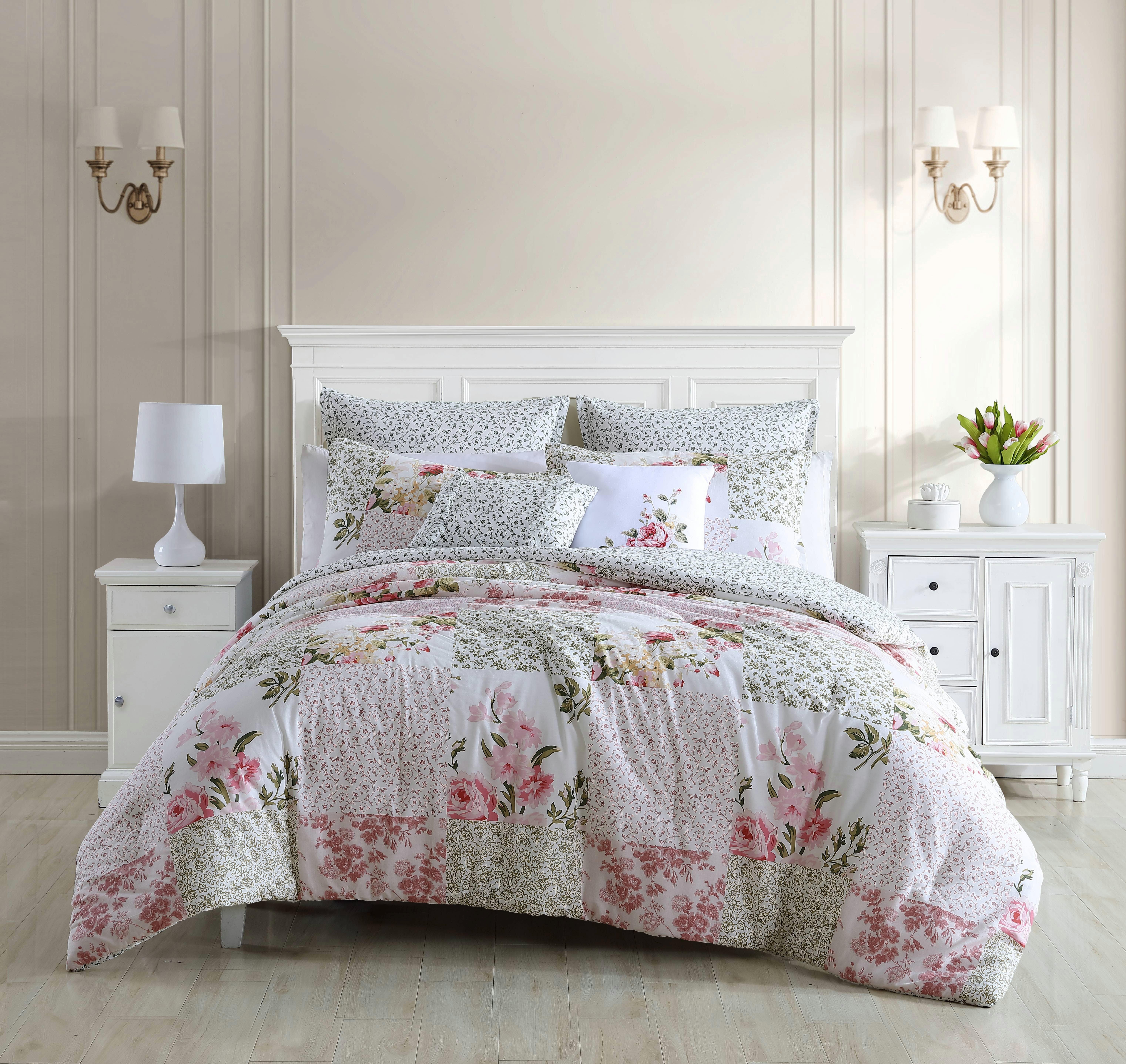 Laura Ashley Ailyn 100% Cotton Comforter Bedding Set
