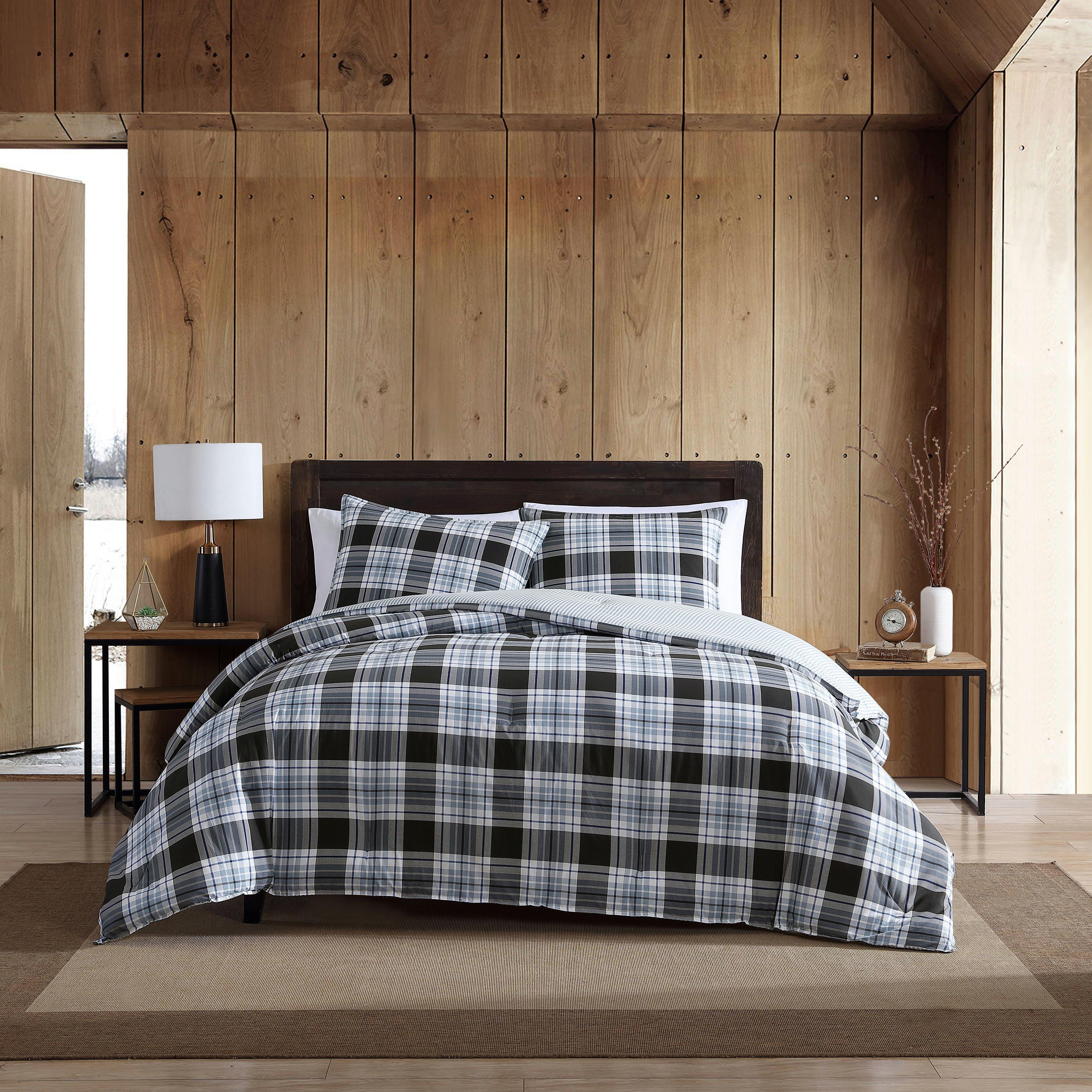 Lewis Plaid 100% Cotton Comforter Bedding Set