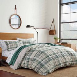 Eddie Bauer Timbers Plaid 100% Cotton Comforter Bedding Set