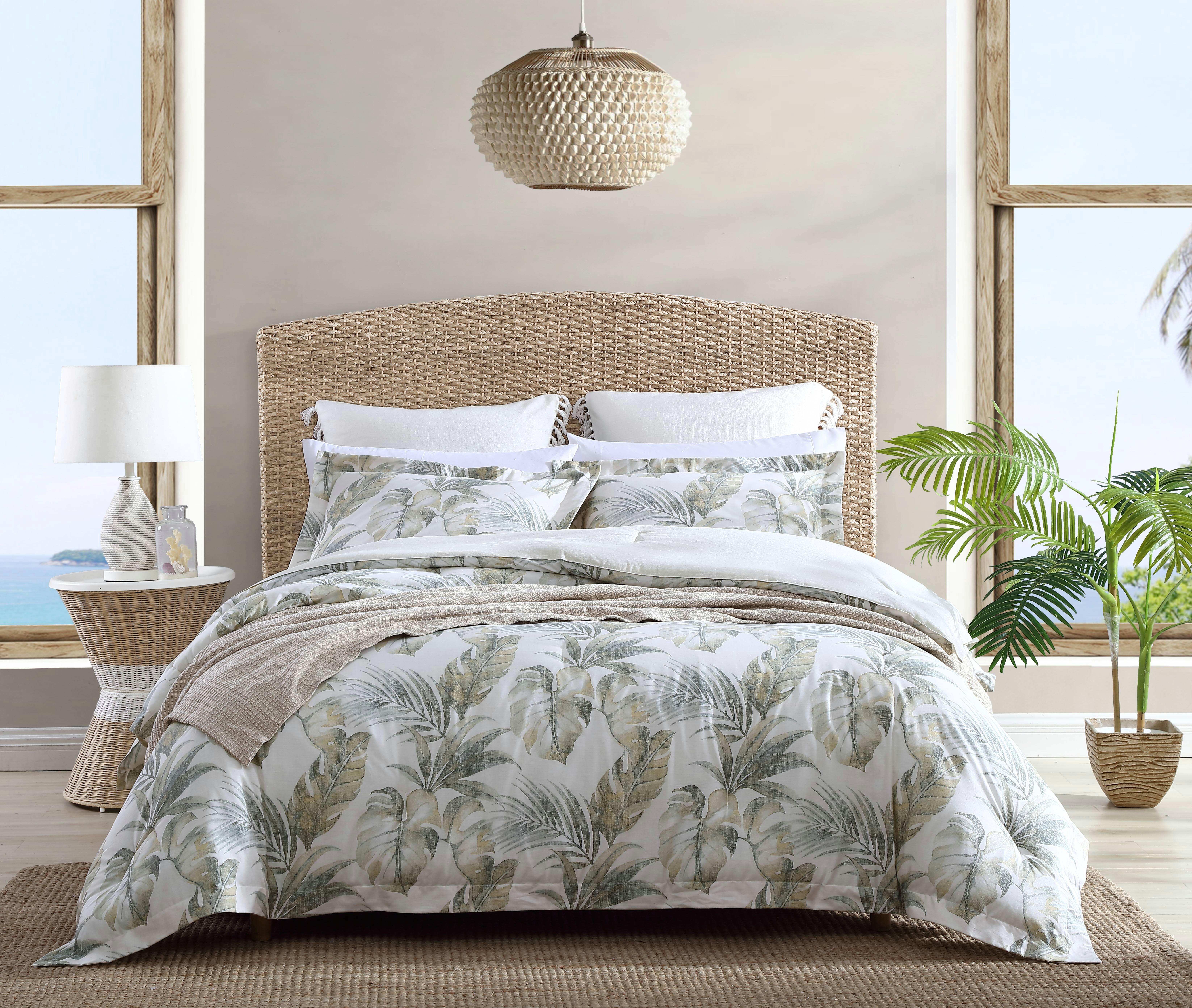 Tommy bahama raffia palms king store comforter set