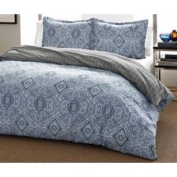 Milan Blue Full/Queen Comforter Set