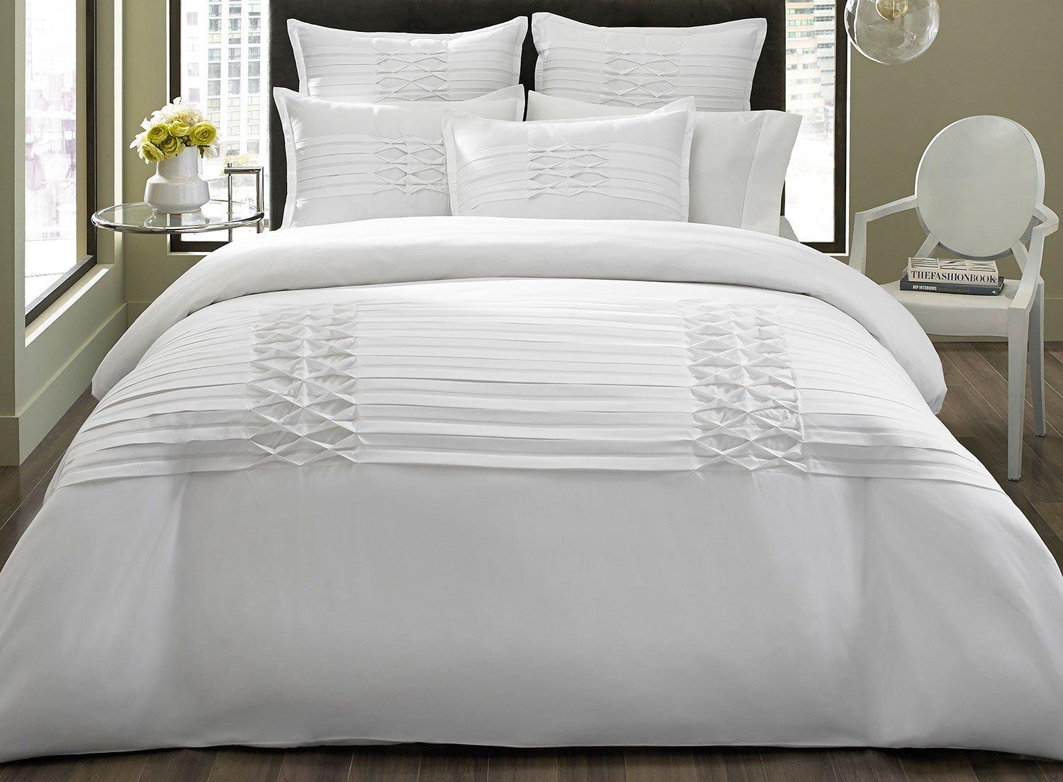 City Scene Zander Duvet Cover Set, White, King