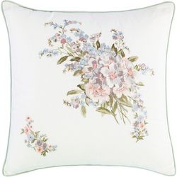 Laura Ashley Harper 18'' Embroidered Square Pillow