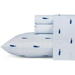 Striped Whale Sheet Set