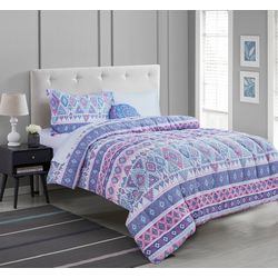 Bella Home Mosaic Stripe Comforter Set