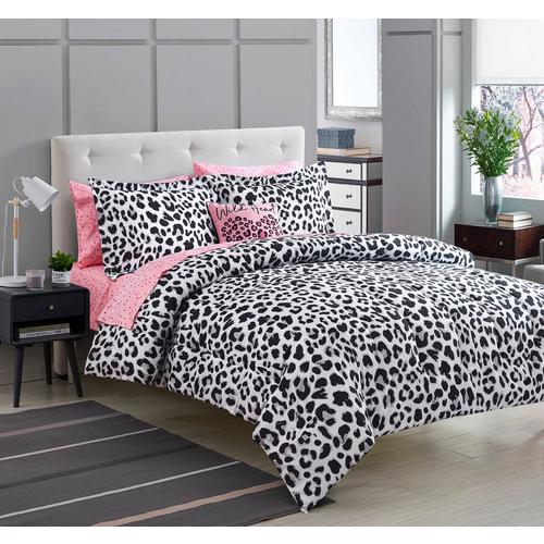 Bella Home Snow Leopard Comforter Set