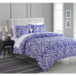 Bella Home Tie Dye Mosaic Comforter Set