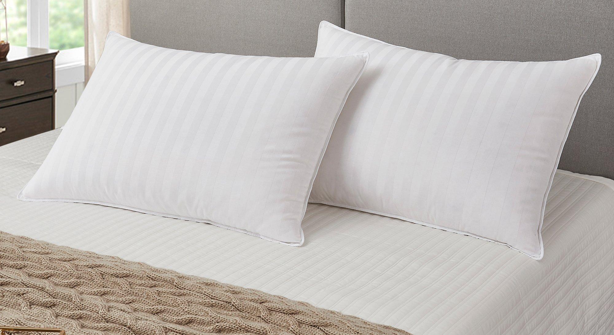 Blue Ridge Supreme Damask Stripe Down Jumbo Pillow