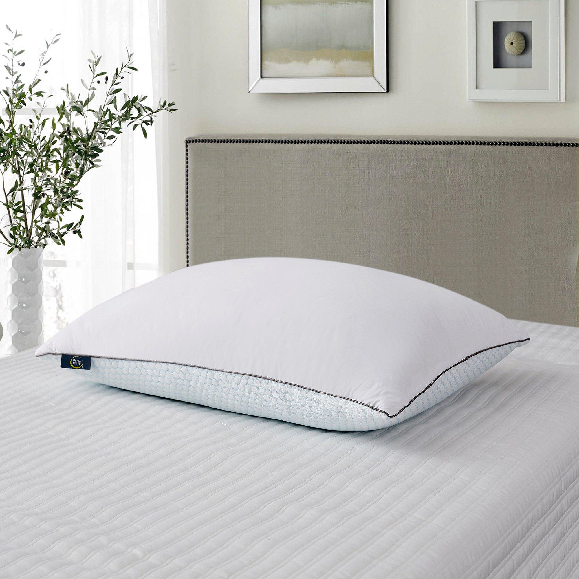 Photos - Pillow Serta 2-pk. Goose Feather Jumbo Size Bed  Set 