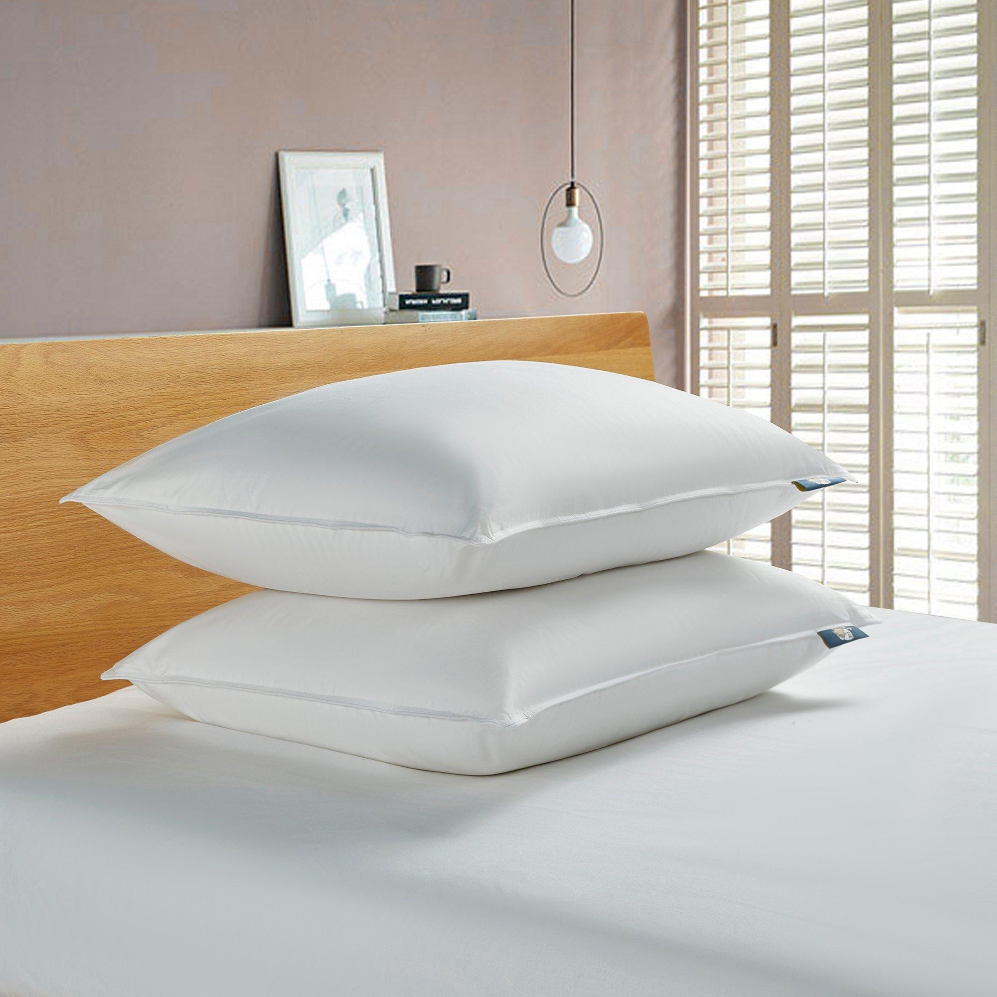 Photos - Pillow Serta 2-pk. Goose Feather & Down Fiber Jumbo Size  Set 
