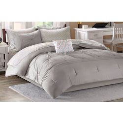 Intelligent Design Toren Grey Comforter & Sheet Set