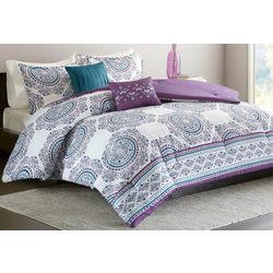 Intelligent Design Anika Purple Comforter Set