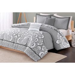 Intelligent Design Isabella Grey Comforter Set