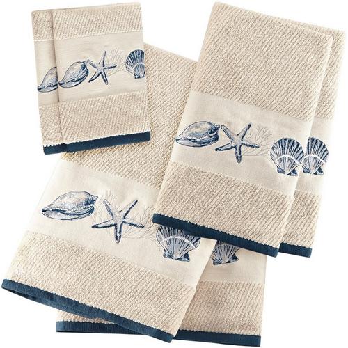Madison Park Bayside 6-pc. Embroidered Towel Set