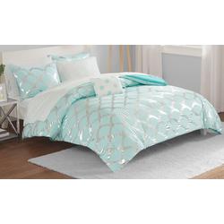 Lorna Aqua Comforter & Sheet Set