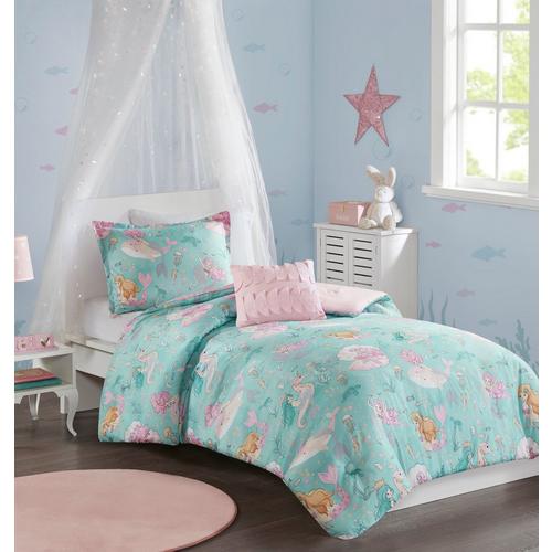 Mi Zone Kids Darya Printed Mermaid Comforter Set
