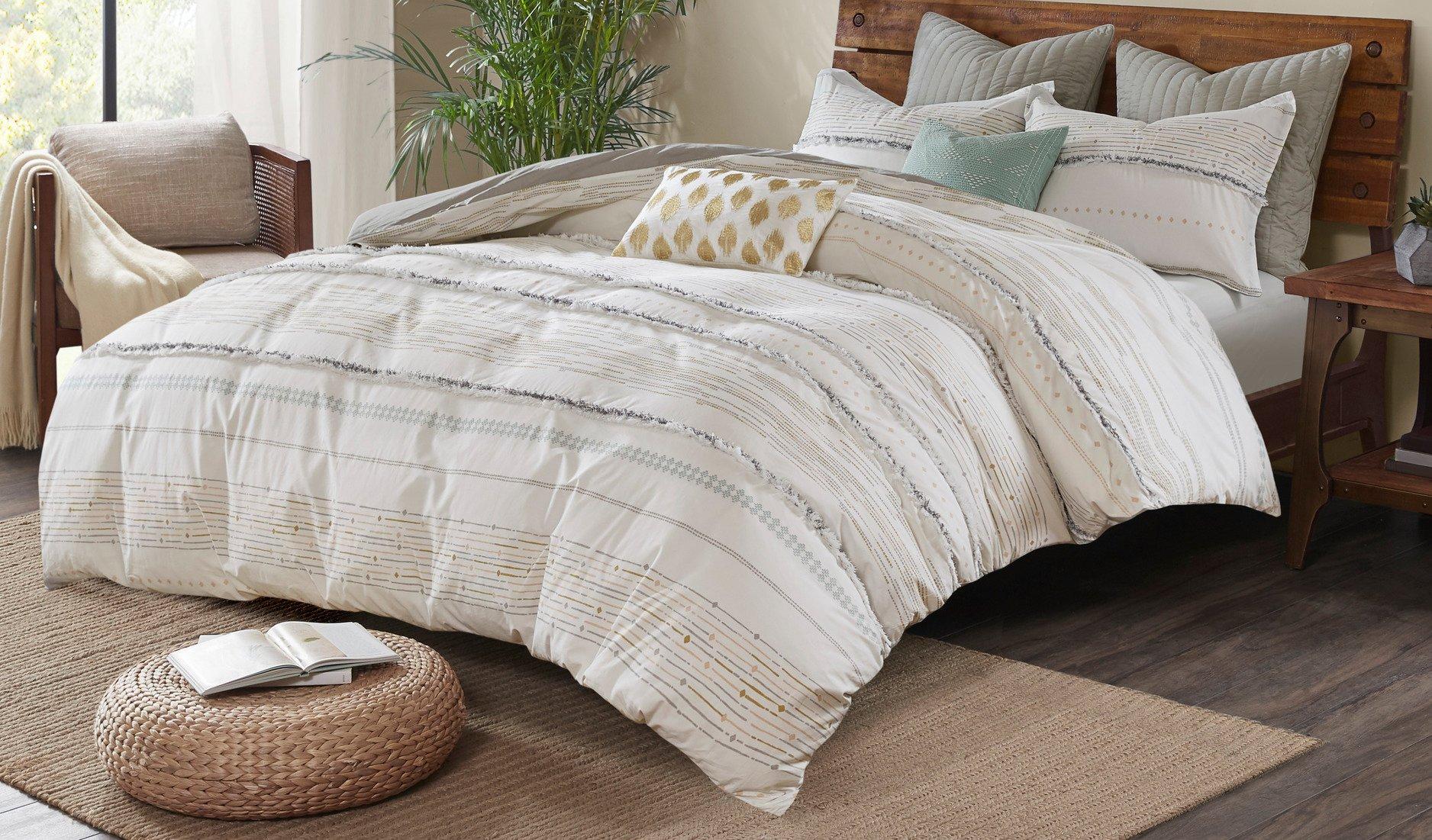 Ink & Ivy Nea Cotton Printed Duvet Cover