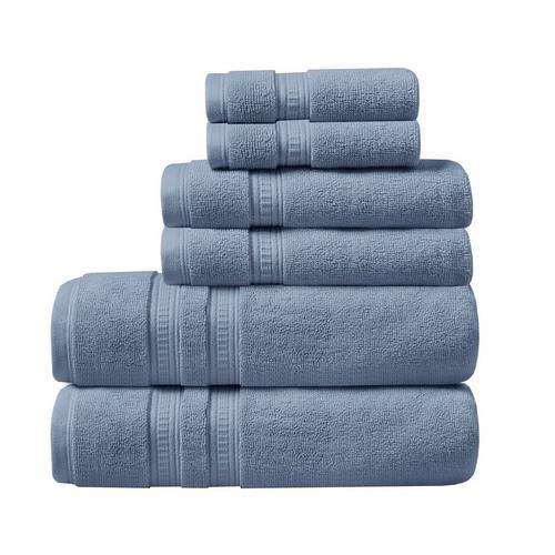 100% Cotton Feather Touch Antimicrobial Towel 6 Piece