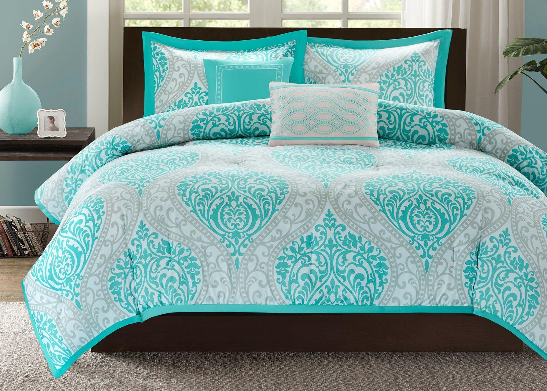 Intelligent Design Senna Aqua Blue Comforter Set