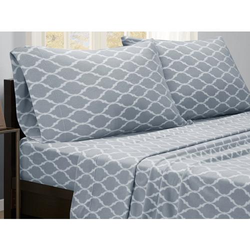 True North Ogee Print Micro Fleece Sheet Set Bealls Florida