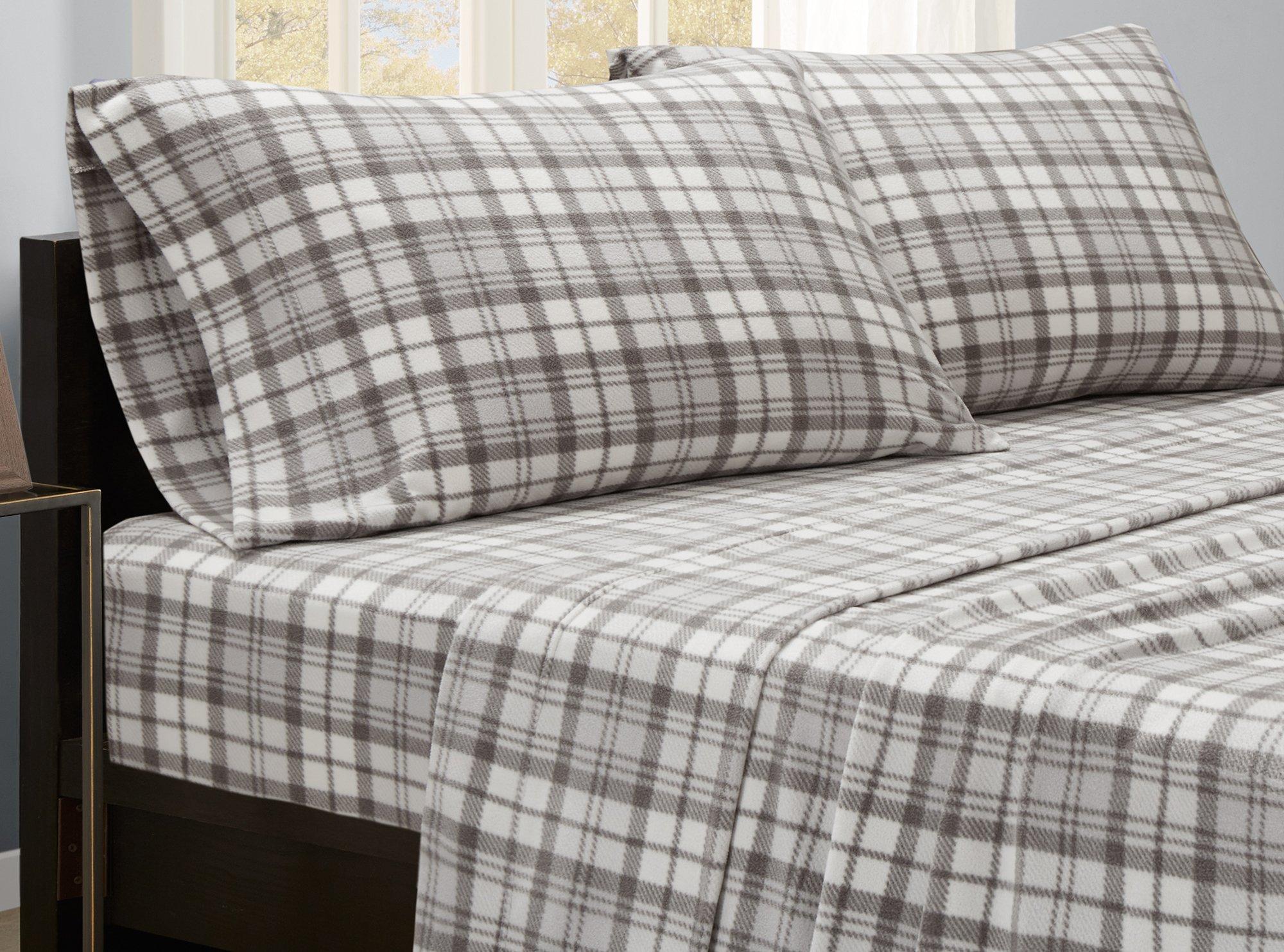 True North Plaid Micro Fleece Sheet Set