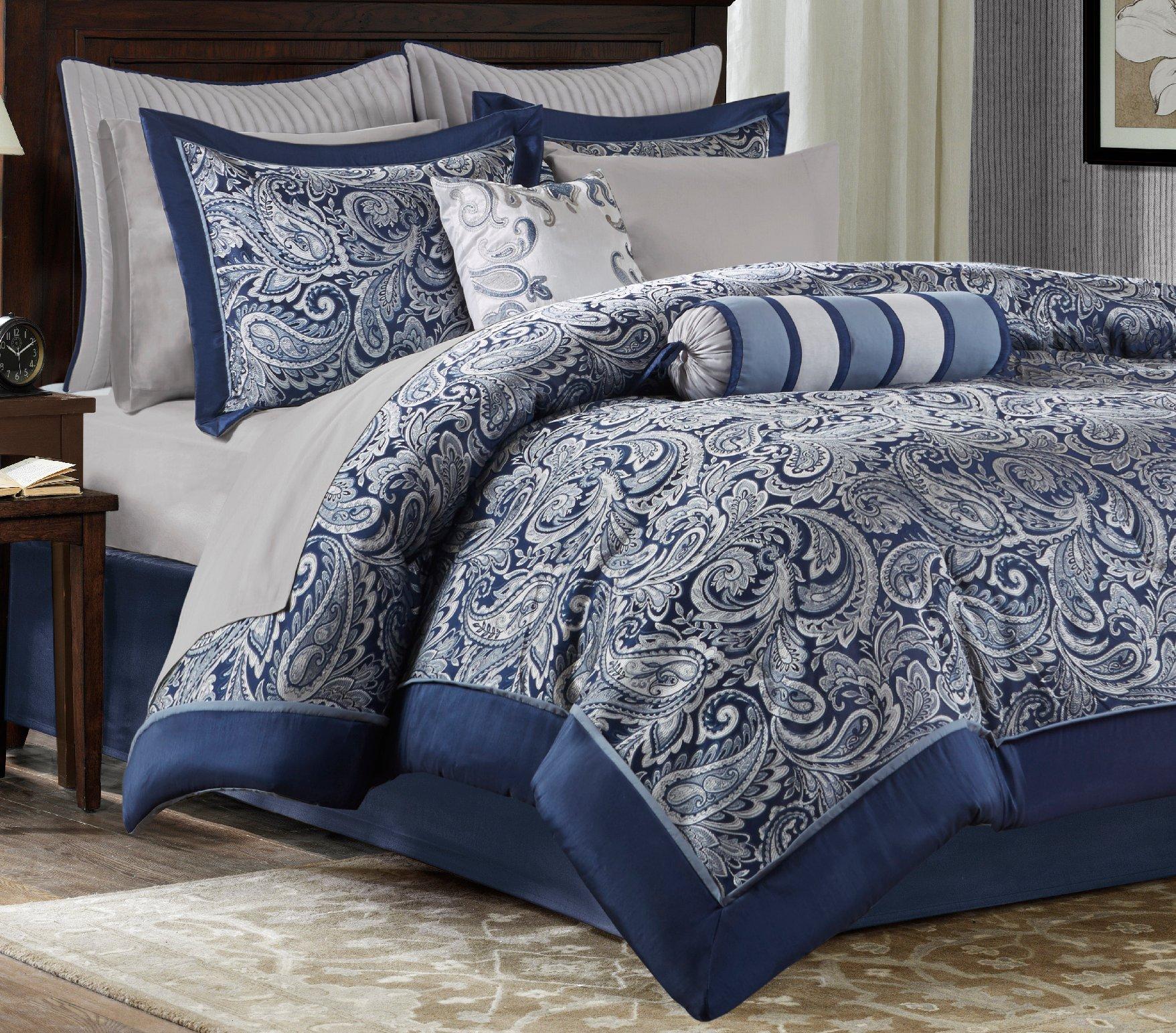 Aubrey Navy 12-pc. Comforter Set