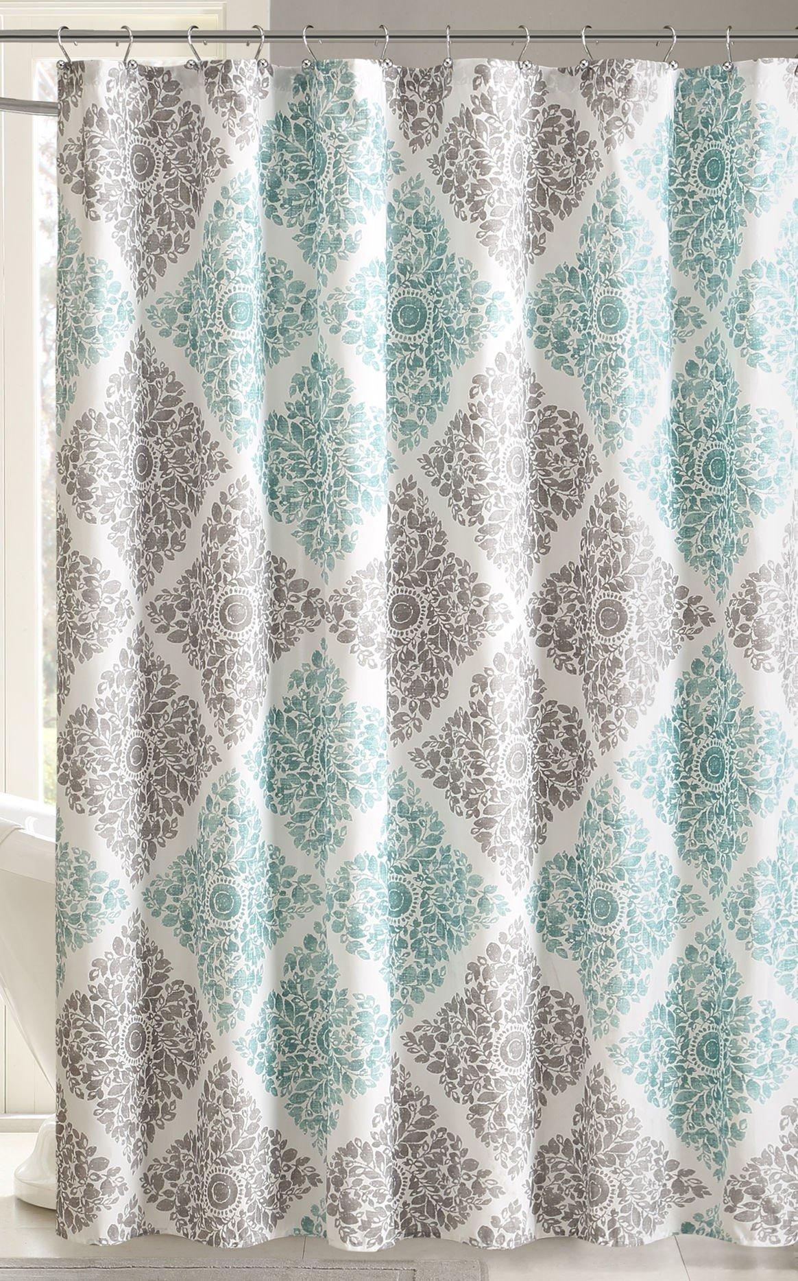Claire Aqua Shower Curtain