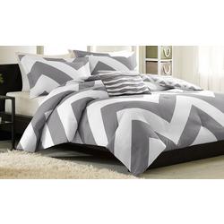 Libra Grey & White Comforter Set