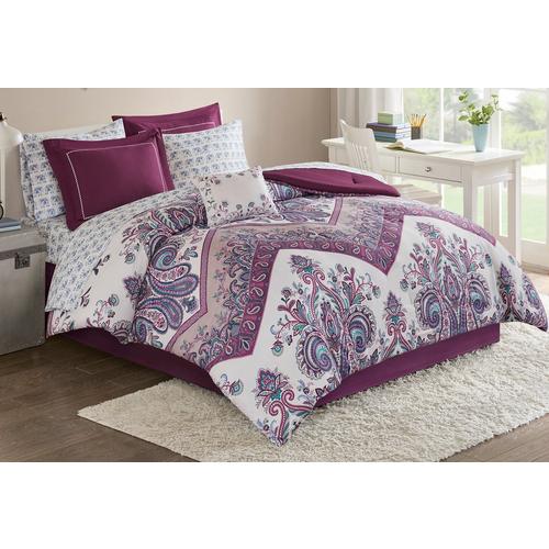 Intelligent Design Tulay Purple Comforter & Sheet Set
