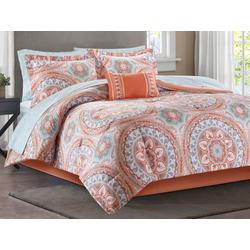 Serenity Coral Comforter & Sheet Set