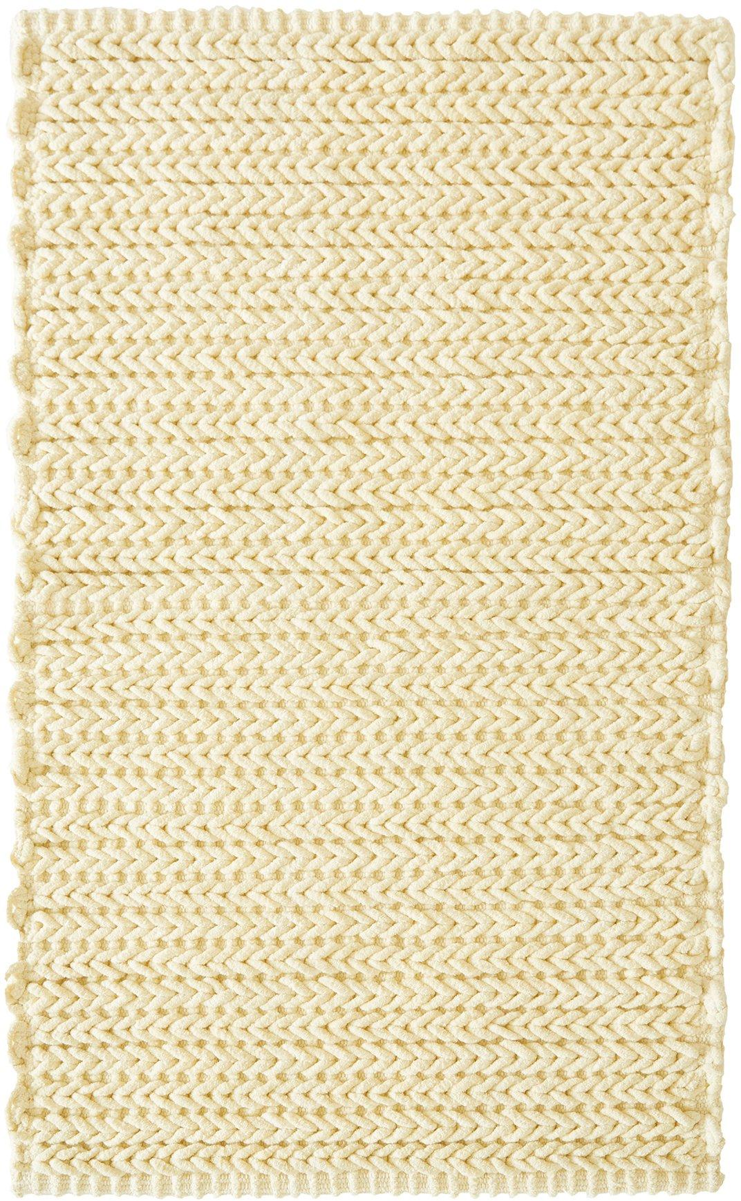 Madison Park Lasso Cotton Chenille Chain Stitch Rug 20x30 / Charcoal