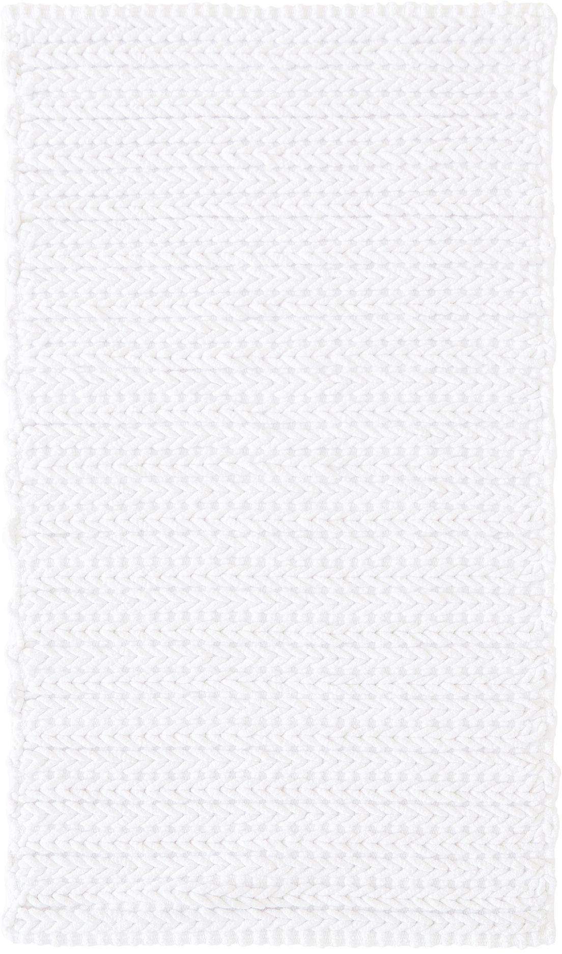 Madison Park Lasso Yarn Dyed Chenille Chain Stitch Rug