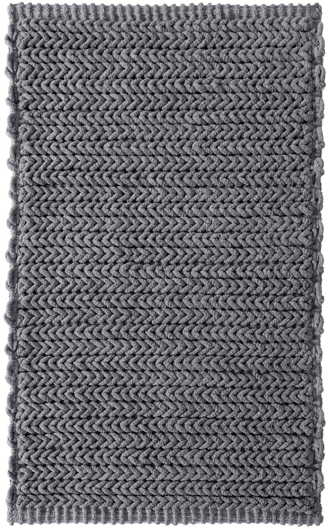 Madison Park Lasso 100% Cotton Chenille Chain Woven Stitch