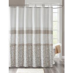 Ramsey Printed & Embroidered Shower Curtain