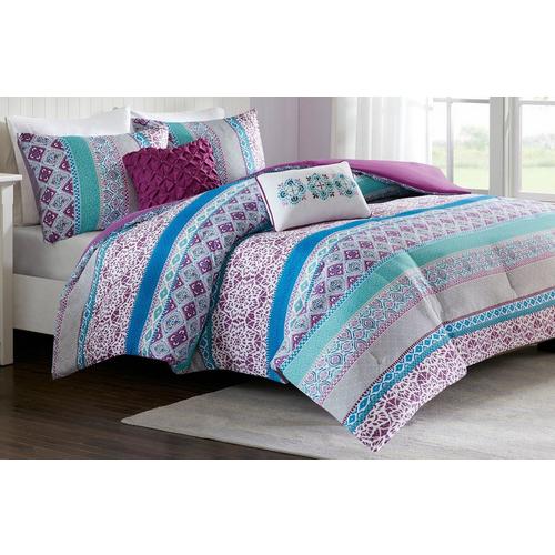 Intelligent Design Joni Purple Comforter Set