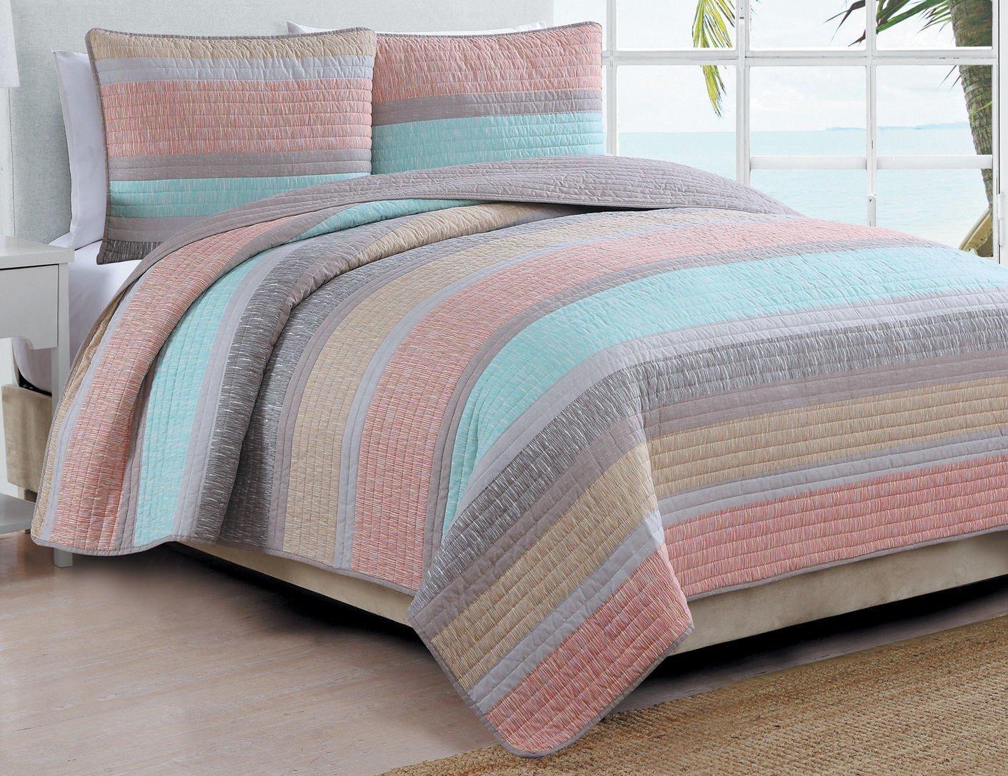 Home Delray Stripe Quilt Set
