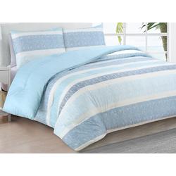 Delray Blue Reversible Comforter Set