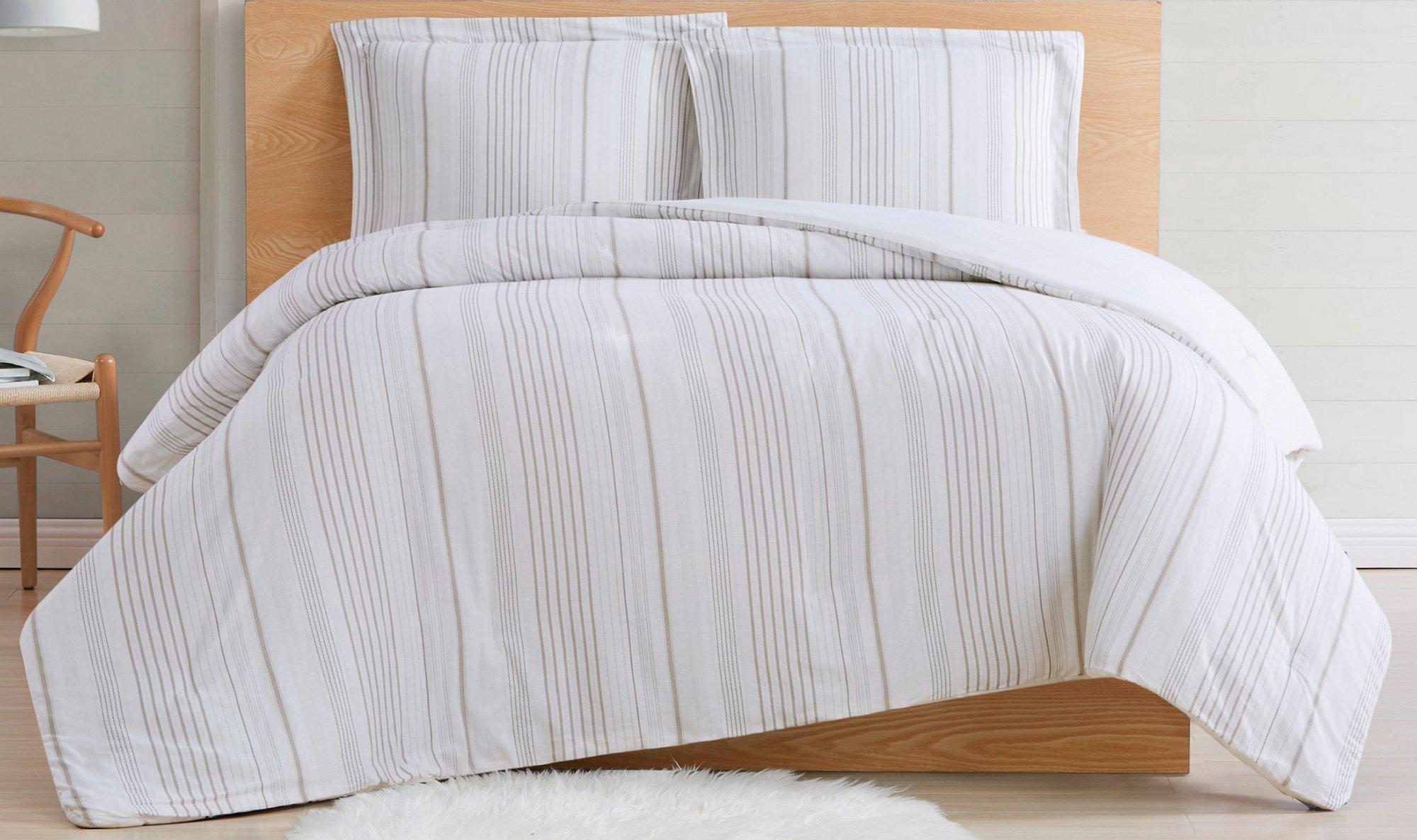 Cottage Classics Warm Hearth Stripe Comforter Set